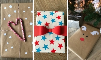 Snel & eenvoudig kerstcadeautjes versieren met spulletjes die je in huis hebt