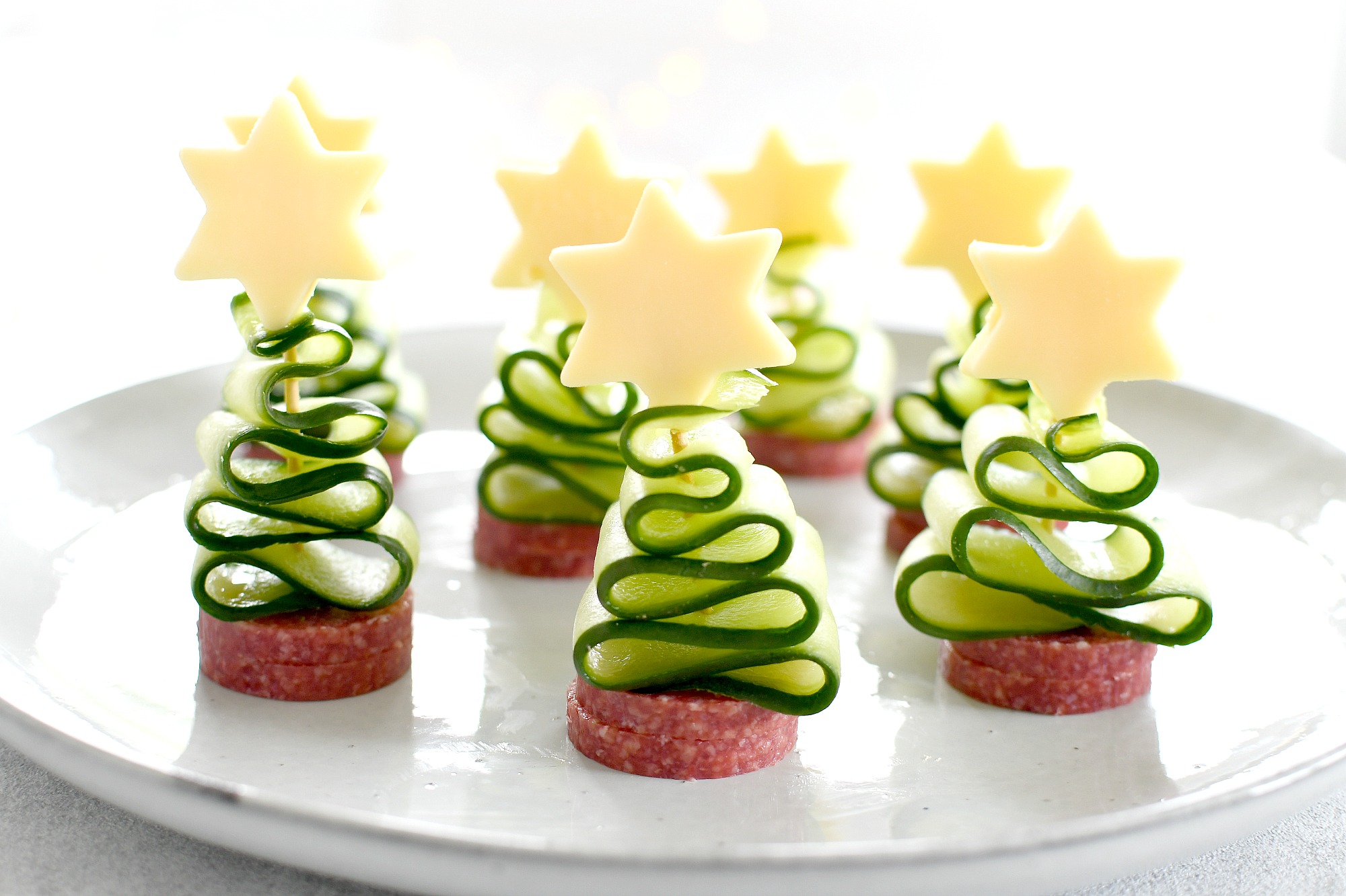 Wonderlijk 3x heerlijke kersthapjes met komkommer - Christmaholic.nl AC-79