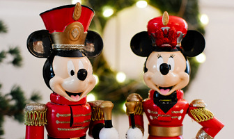 WIN! Mickey & Minnie marching band notenkrakers van Kurt S. Adler